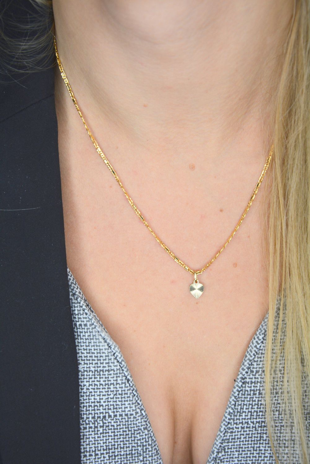 Złoty łańcuszek 585 o szerokości 2 mm z blaszką DIA-LAN-1235-585 2mm.jpg